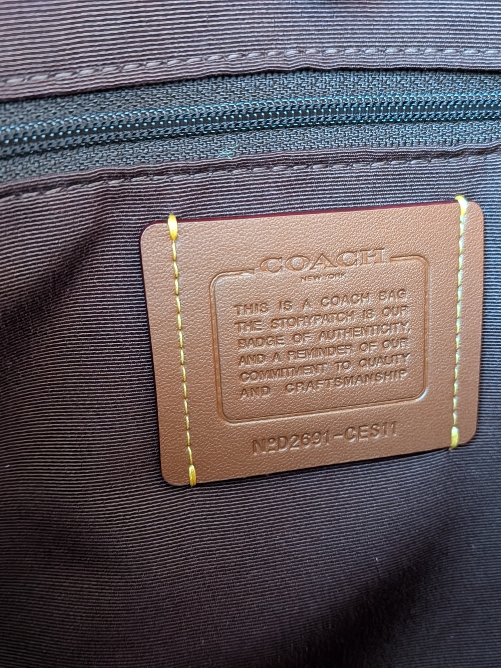 Coach Large Rowan In Maple (Slouchy Version) - Picture 6 of 11